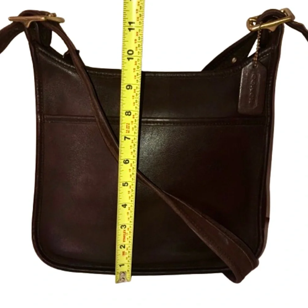 Vintage COACH Legacy Zip Mahogany Glove Tanned Crossbody Shoulder Bag 9966 COA - Picture 12 of 17